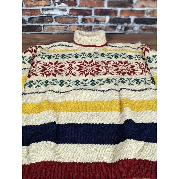 Vintage 90s Ralph Lauren Polo Country Wool/Silk Turtleneck Sweater M